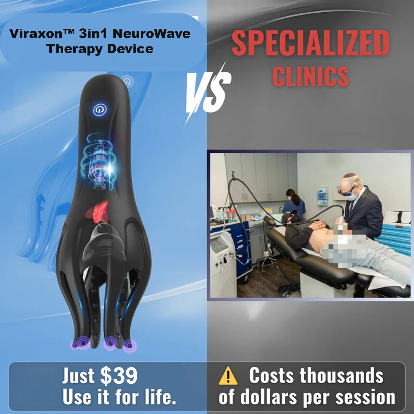 ViraxonTM 3in1 NeuroWave Therapy Device