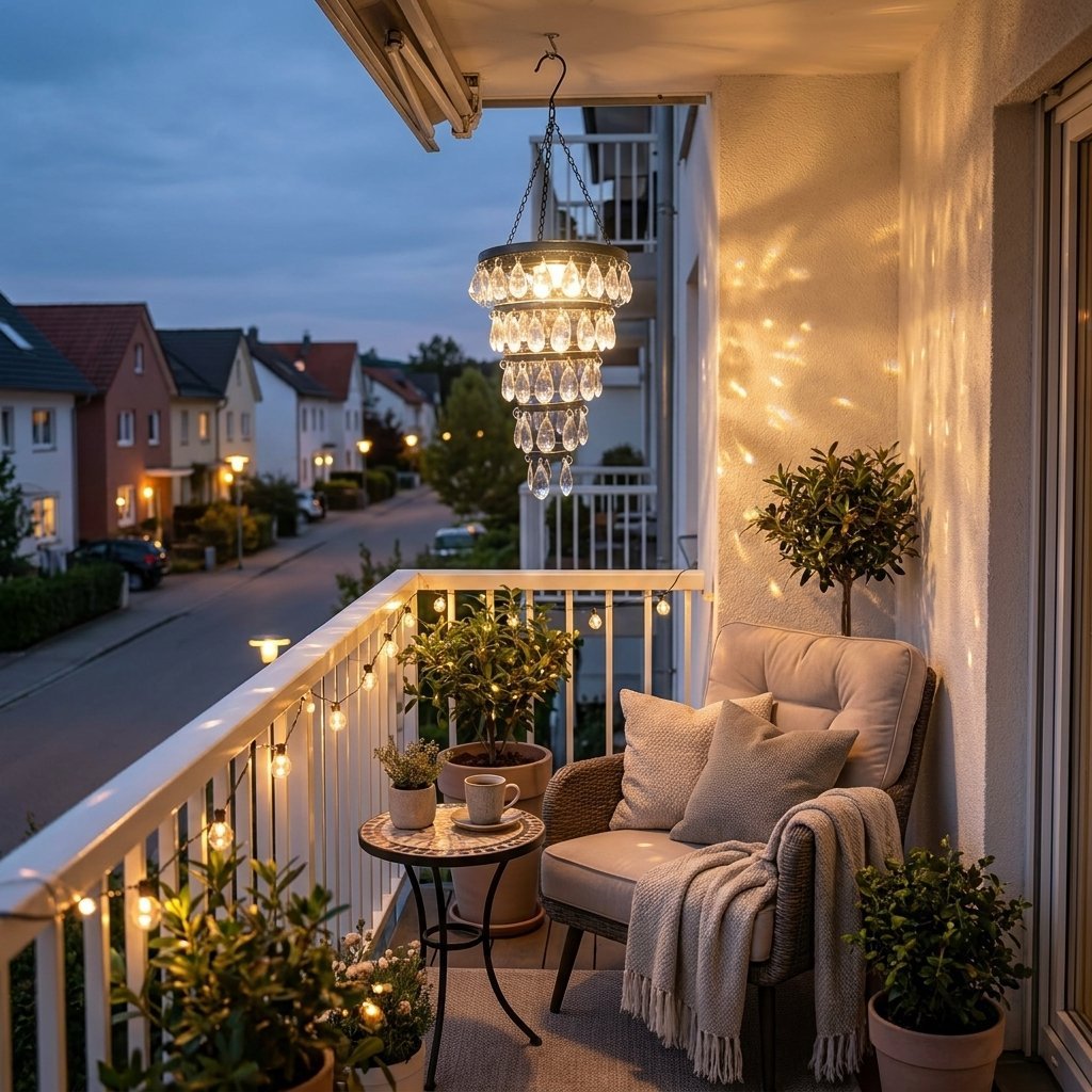 🔥Solar Hanging Crystal Chandelier