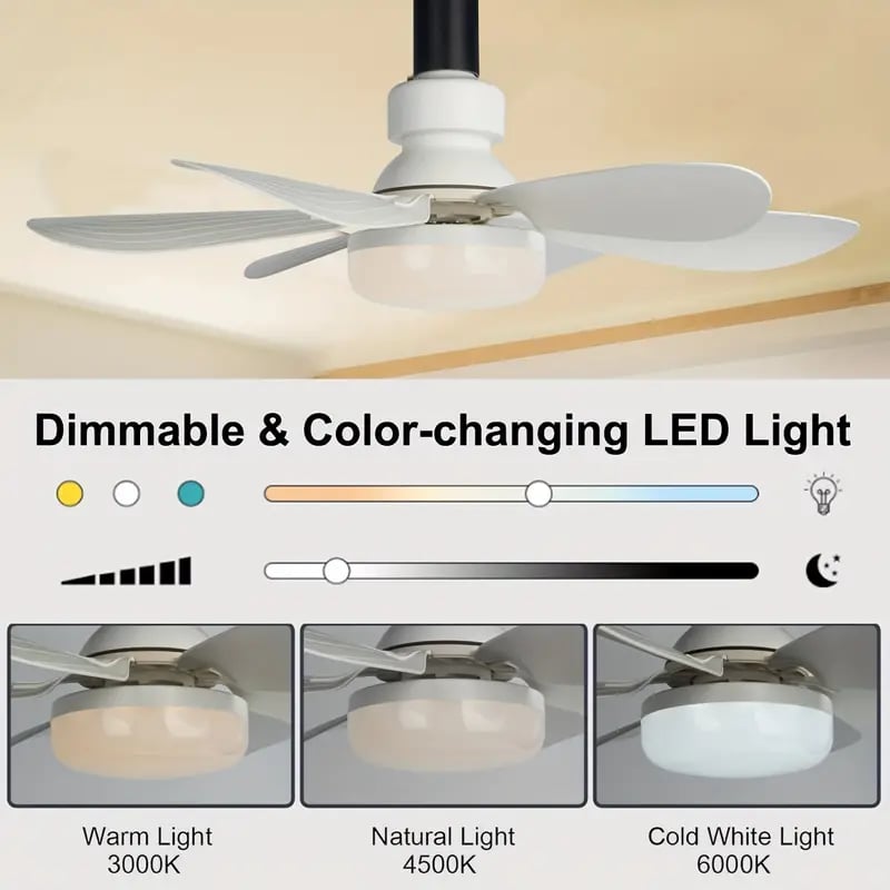 🔥Summer Sale 49% OFF🔥 Bright Cool Ceiling Socket Fan & Light with Remote Control