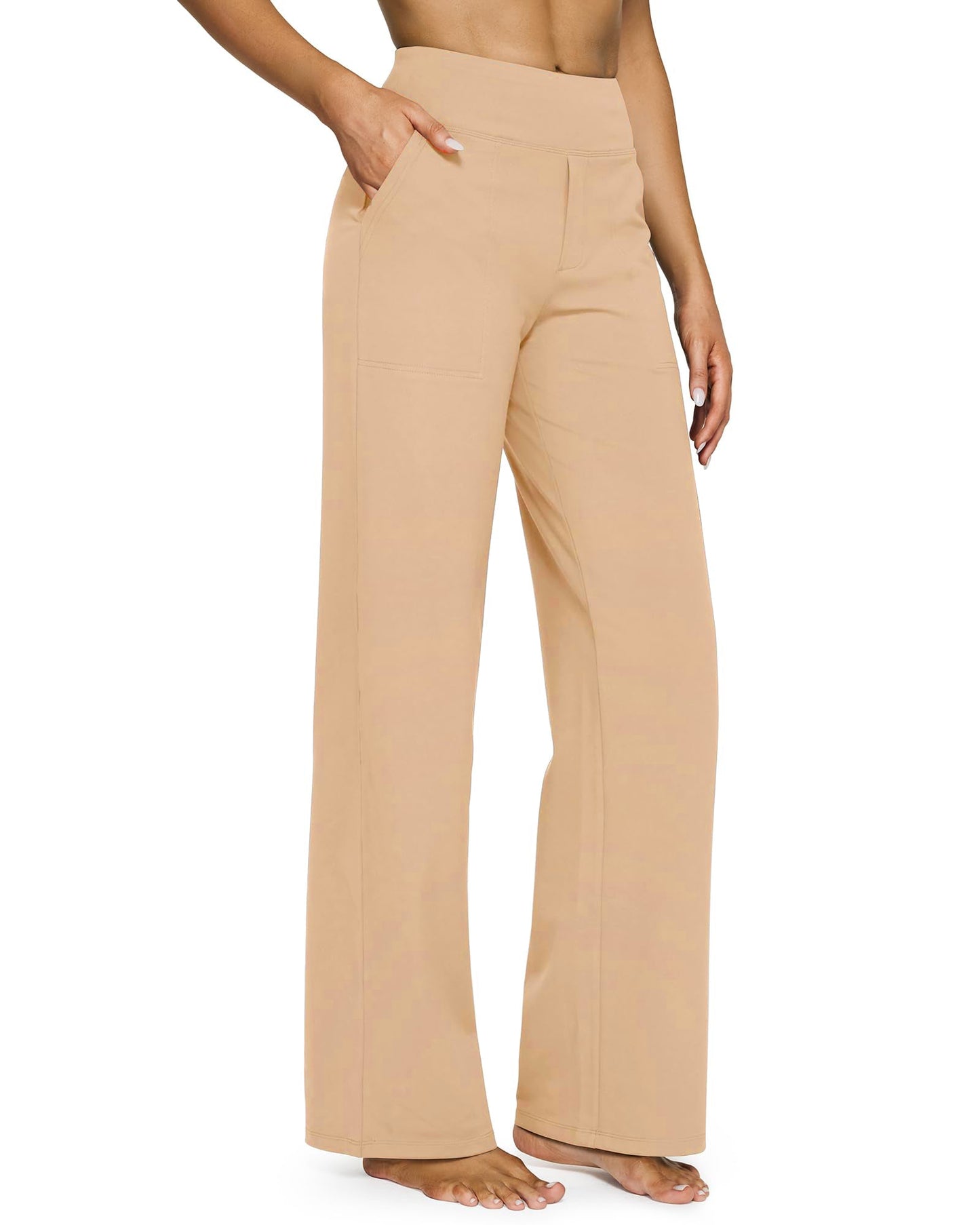 🔥🔥Women's High Waist Stretch Casual Yoga Wide Leg Pants