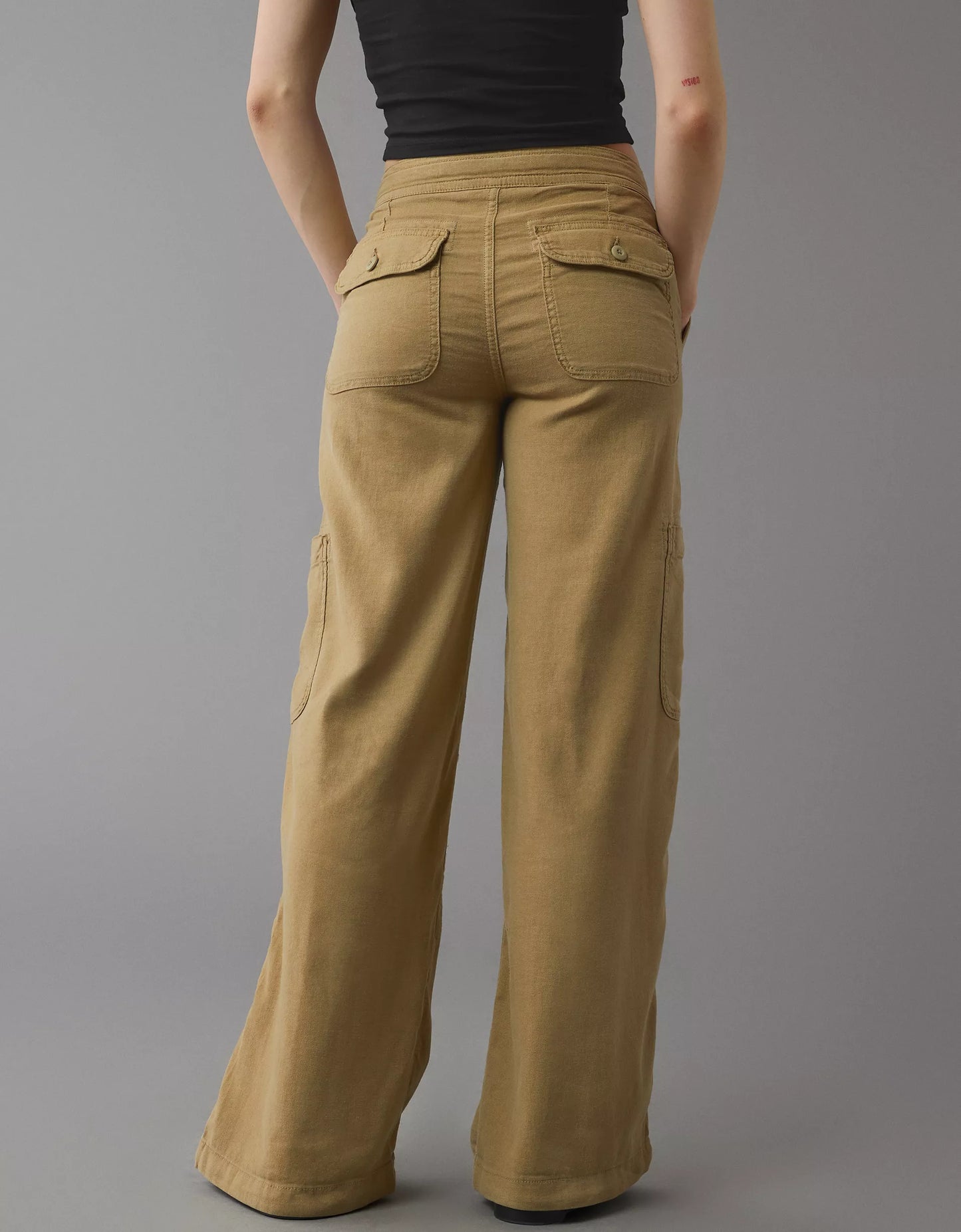 Linen-Blend Wide-Leg Cargo Pant(BUY 2 FREE SHIPPING)