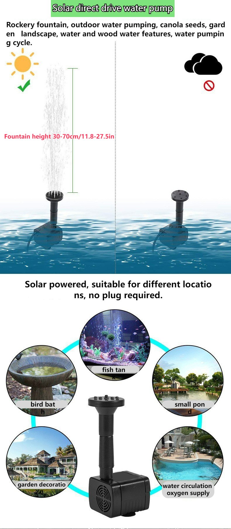 🔥BIG SALE 49% OFF🔥🔥Solar-Powered Fountain Kit mysite