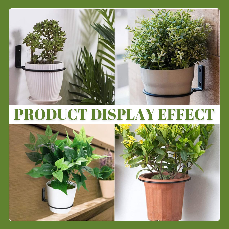 Round Foldable Wall-Mounted Flower Pot Holder - Free expansion screws