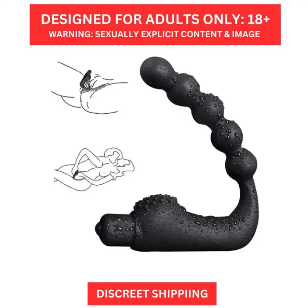 Vibrating Beads Silicone Massager – Flexible Personal Wellness Device