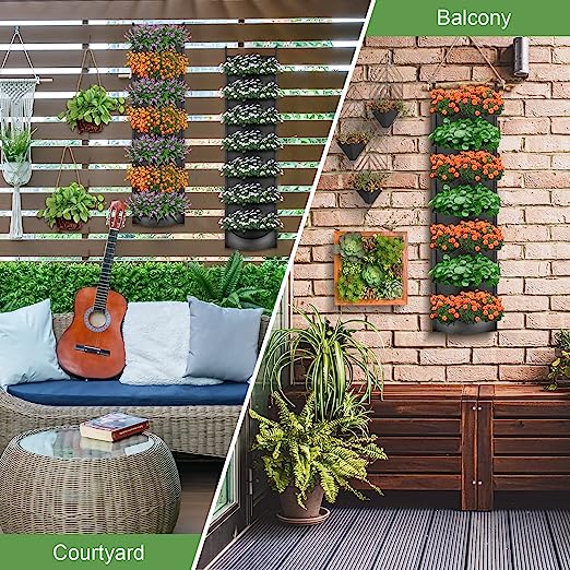 (🔥Last Day Promotion-SAVE 50% OFF)🌷7 Pockets Hanging Vertical Planter-BUY 3 GET FREE SHIPPING