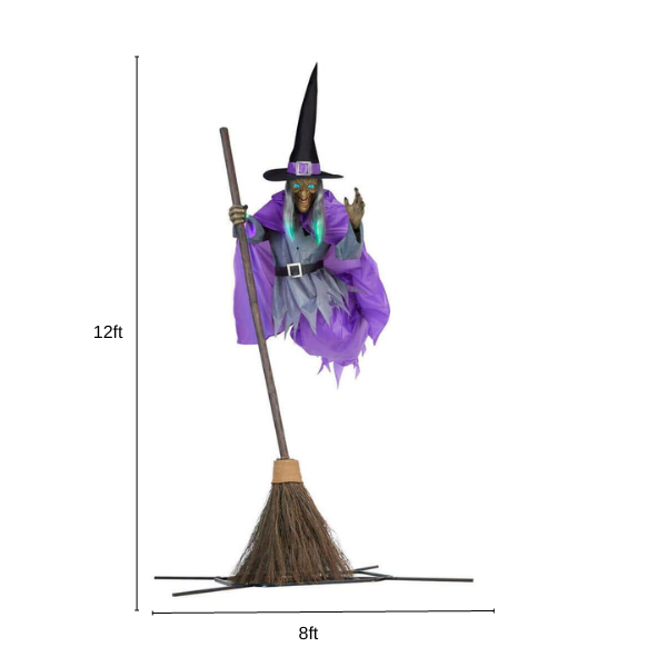 Halloween Early Bird Sale 50% OFF🔥-12 ft. Flying Witch