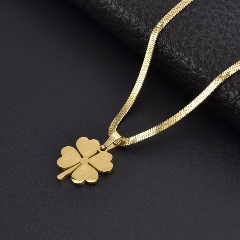 Gold Plated Lucky Clover Necklace