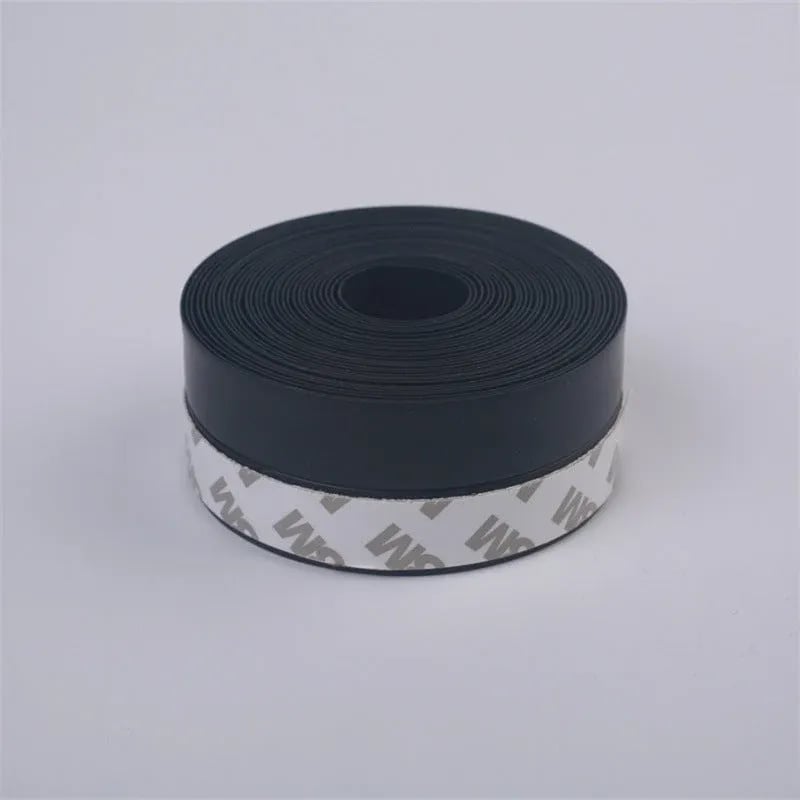 Silicone Door Weather Stripping Seal Strip, 5M/16.4FT Adhesive Door Bottom Draft Stopper for Doors and Windows