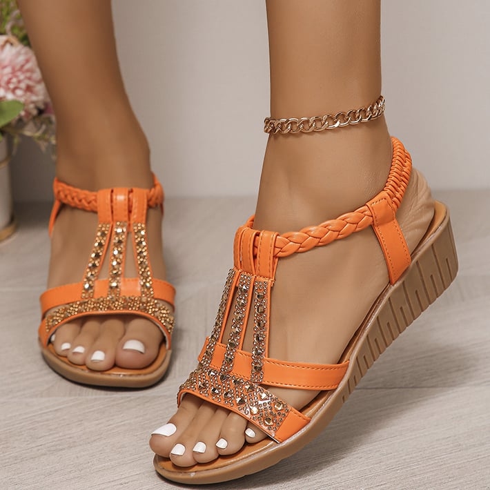 🔥Last Day Promotion 48% OFF - Women's New Summer Rhinestone Open Toe Orthopaedic Sandals mysite