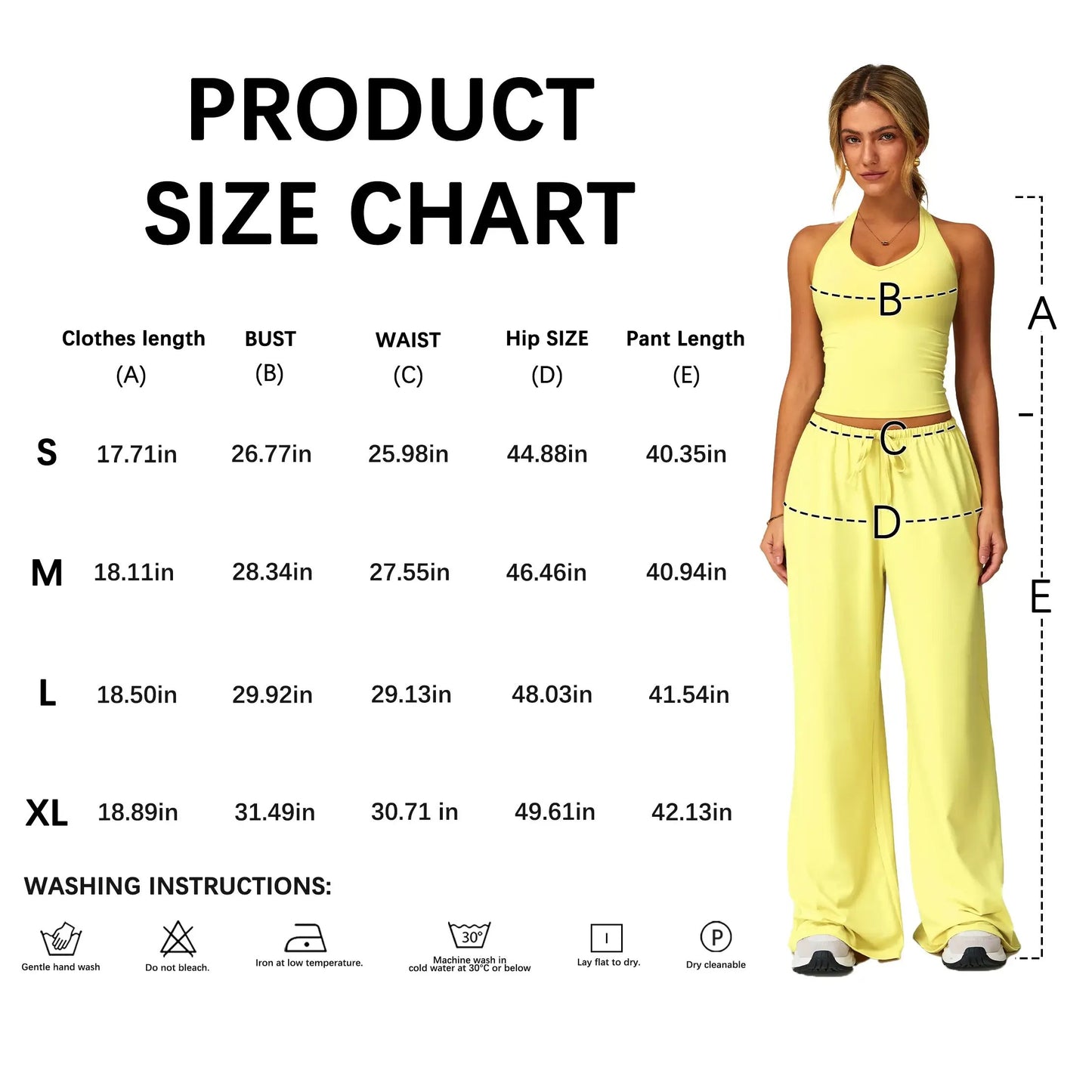 Women’s 2-Piece Silk-Like Lounge Set – V-Neck Strappy Top & Wide Leg Pants