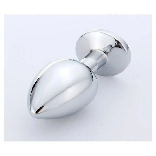 Stainless Steel Crystal Plug – Premium Polished Metal Wellness Accessory