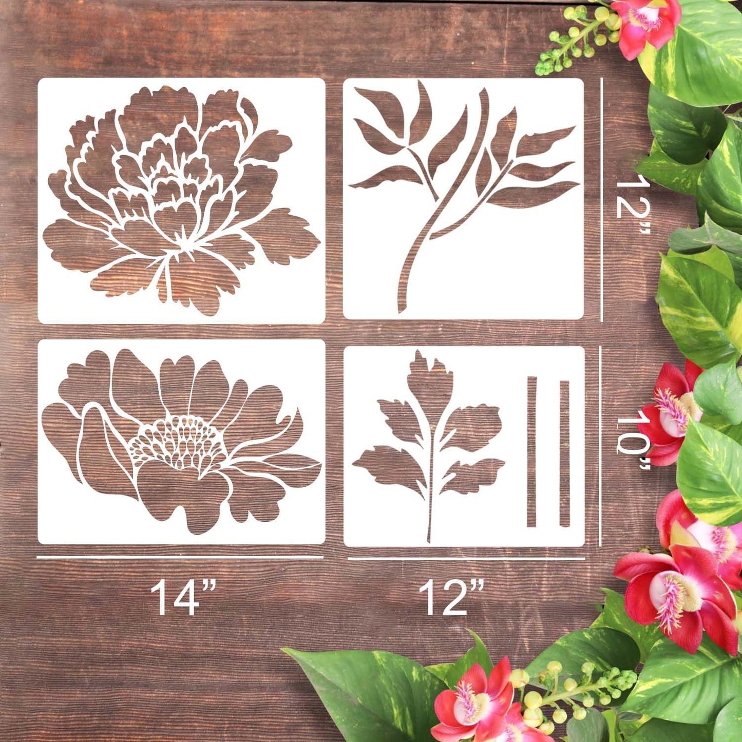 🏡This Week's Special Sale -Garden Fence Large Flower Stencils🌻DIY Decoration