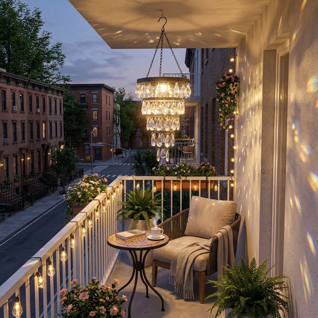 🔥Solar Hanging Crystal Chandelier
