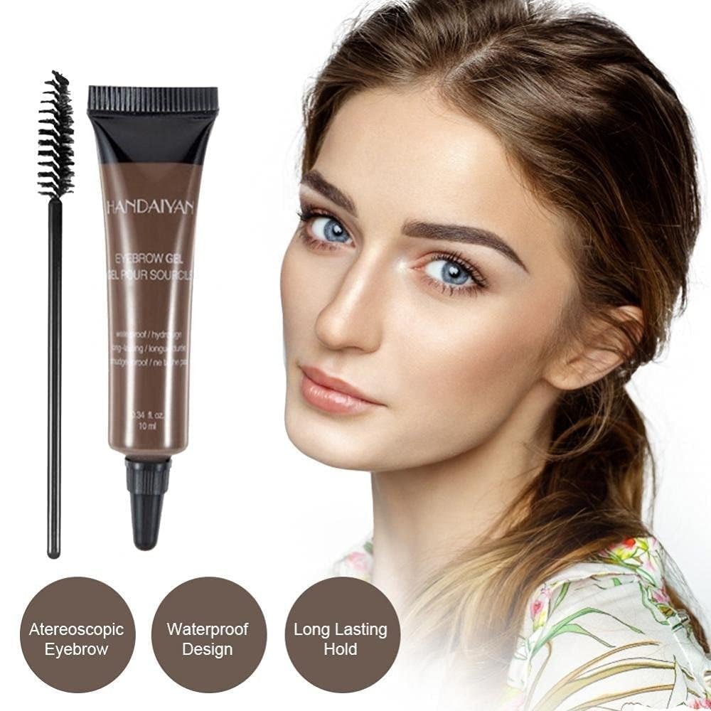 ⭐Long-lasting Waterproof Smudge-proof Liquid Eyebrow Gel/Tint(With Free Brush)