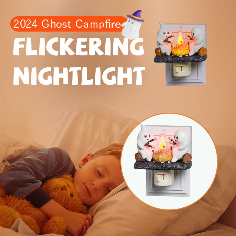 2024 USB Ghost Campfire Flickering Nightlight✨🔥👻BUY 2 Free Shipping