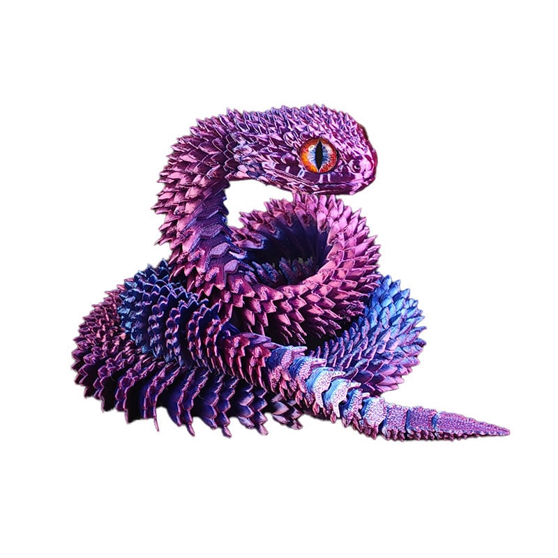 🐍3D Printed Multi-Joint Movable Snake Toy