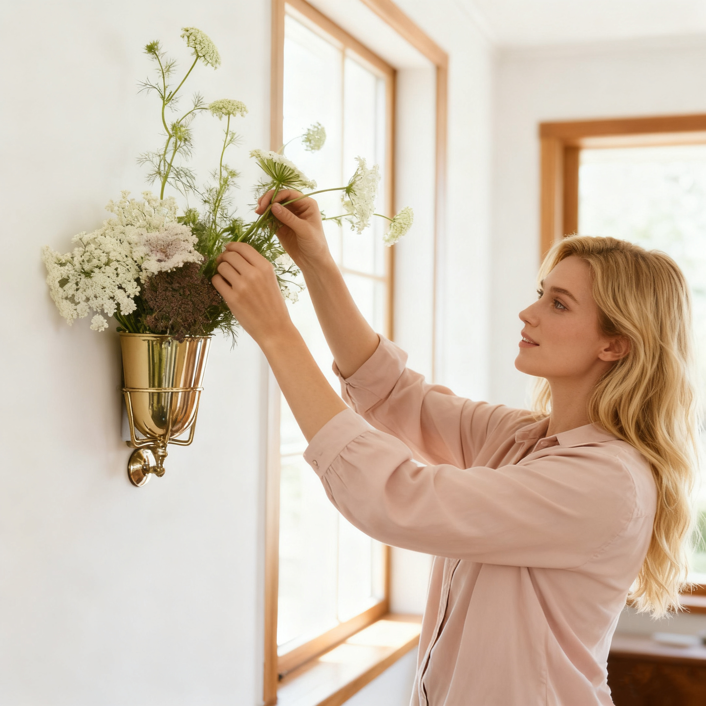 🌷Handcrafted Opal Wall Vessel