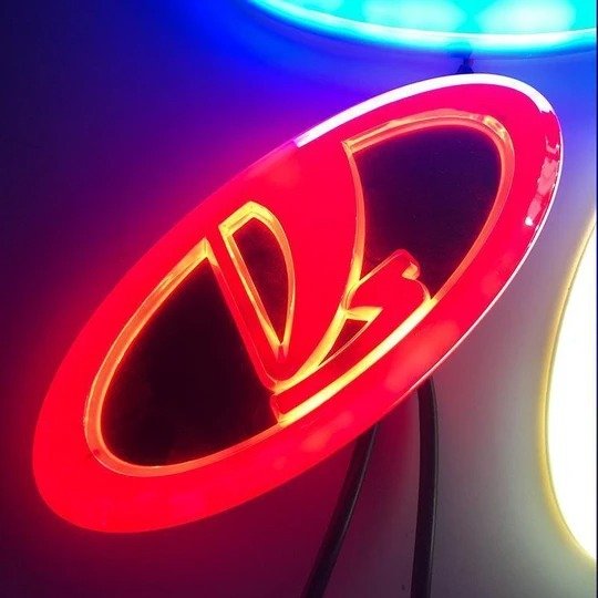 4D Car Logo Badge LED Light