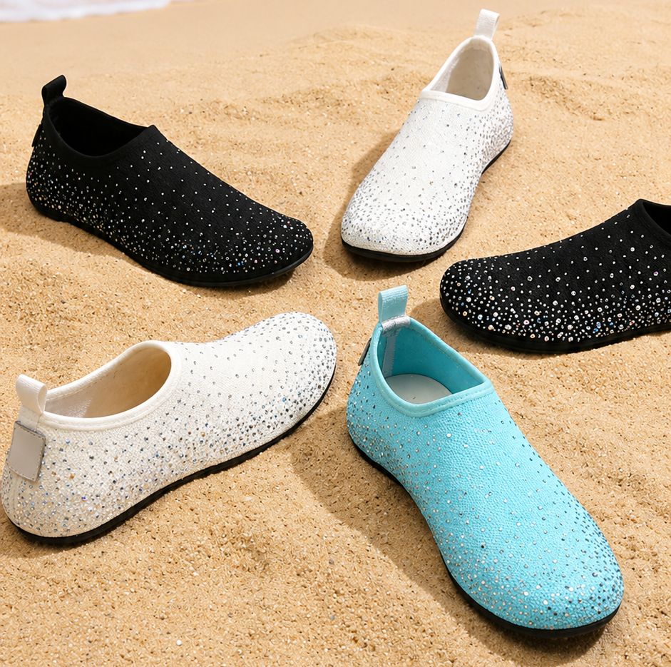 ❄️Summer Sale: $19.99❄️ - Women's Rhinestone Barefoot Adventure Shoes
