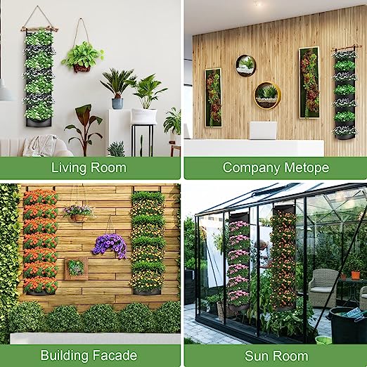 (🔥Last Day Promotion-SAVE 50% OFF)🌷7 Pockets Hanging Vertical Planter-BUY 3 GET FREE SHIPPING