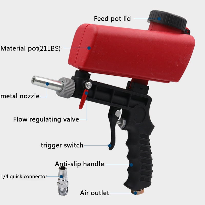 🔥Summer Hot Sale Promotion-49% OFF✨-Portable Pneumatic Sandblasting Gun