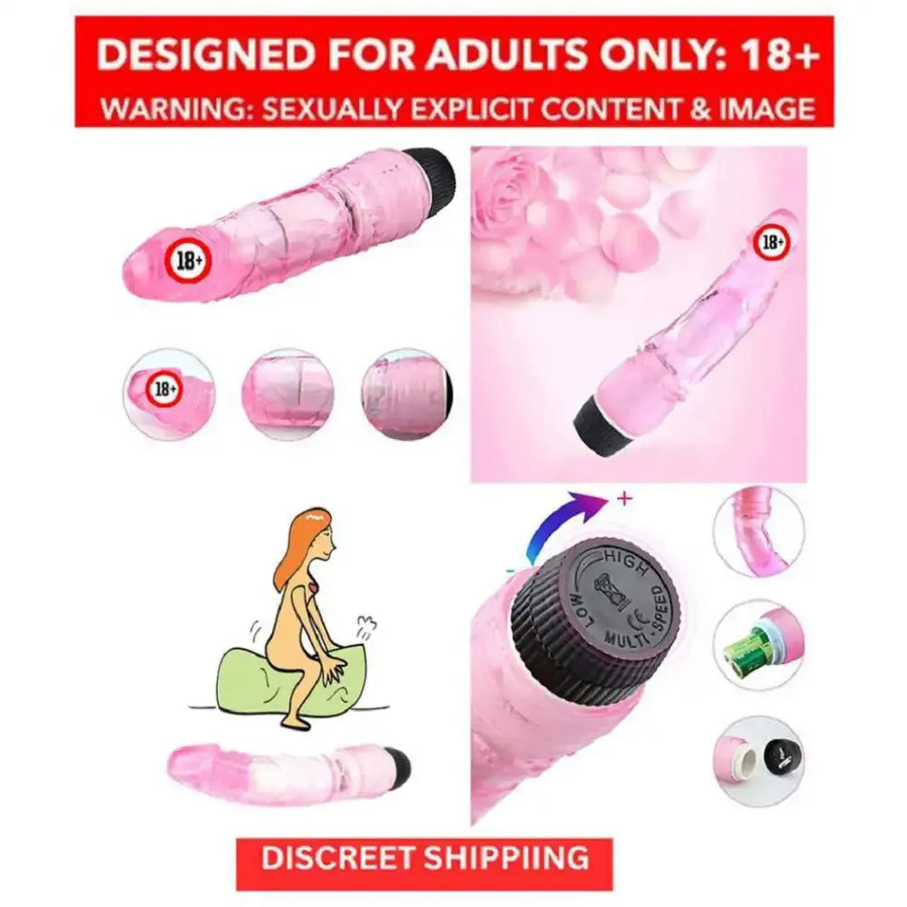 Jelly 8.75 Inch Multi-Speed Massager for Women – Soft Personal Wellness Device