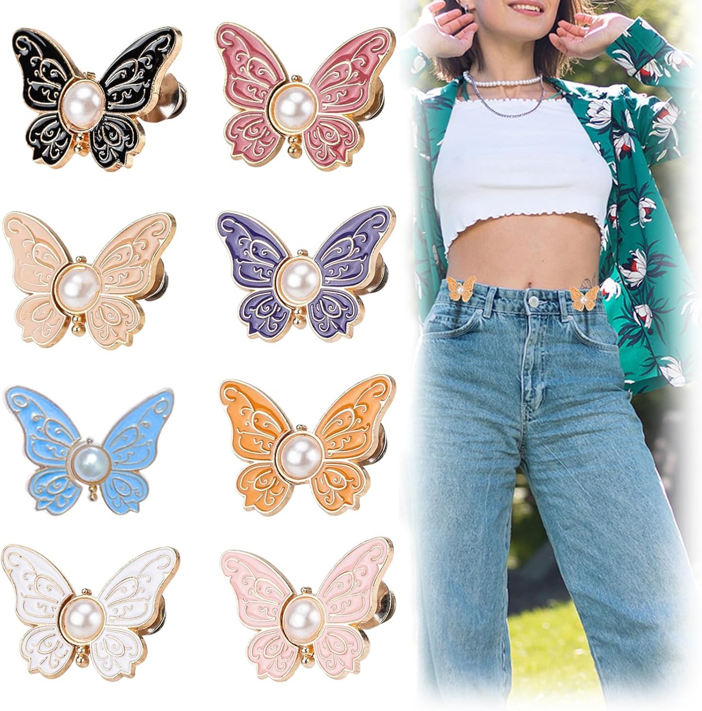 Multiple detachable butterfly clips🦋