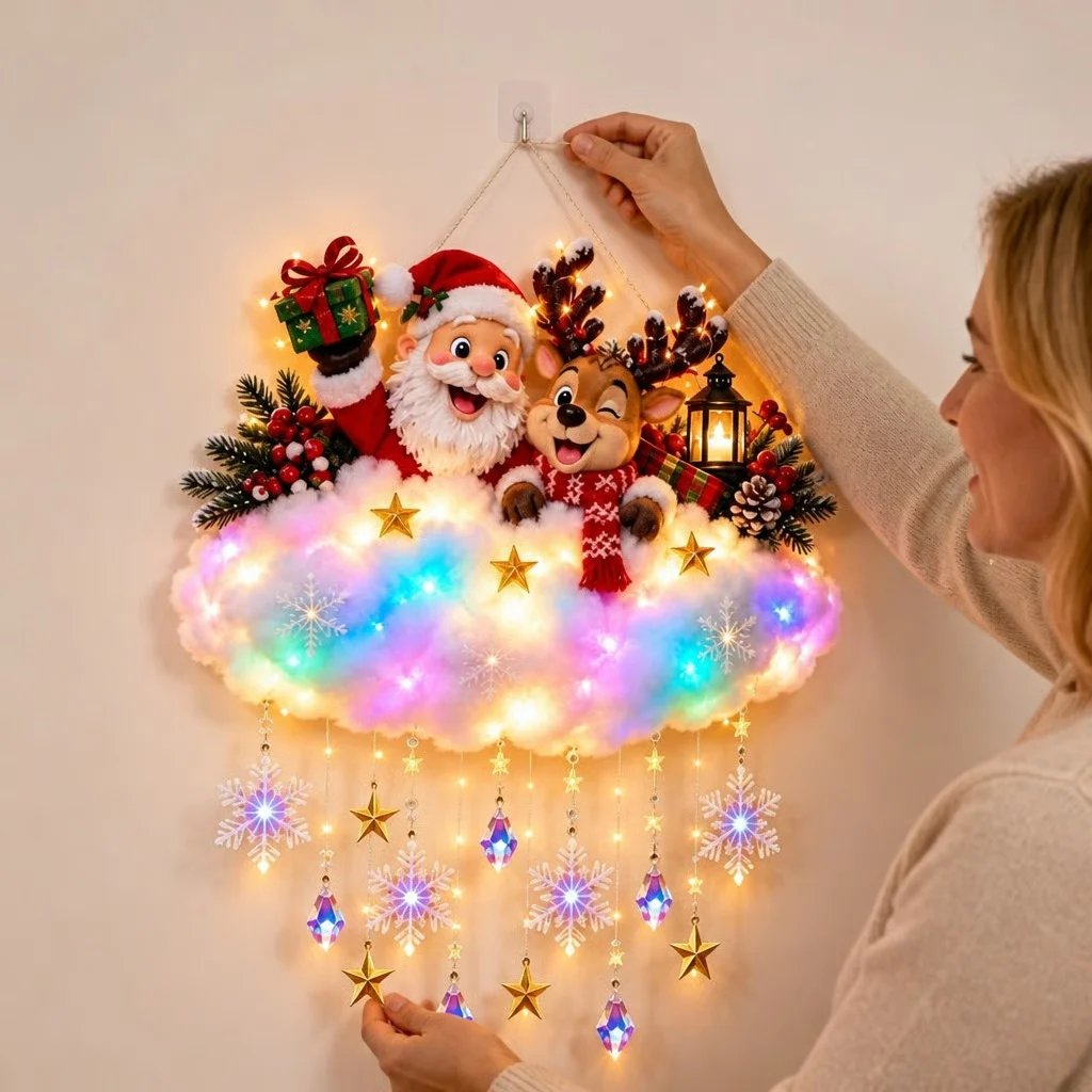 Festive Light-Up Angel – 'Christmas Blessing' Angel Glow Decoration
