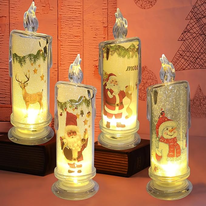 🌲🌲Flameless LED Christmas Candle Lights, 🕯️🕯️Christmas/Halloween/Easter Special Gift🎁🎁