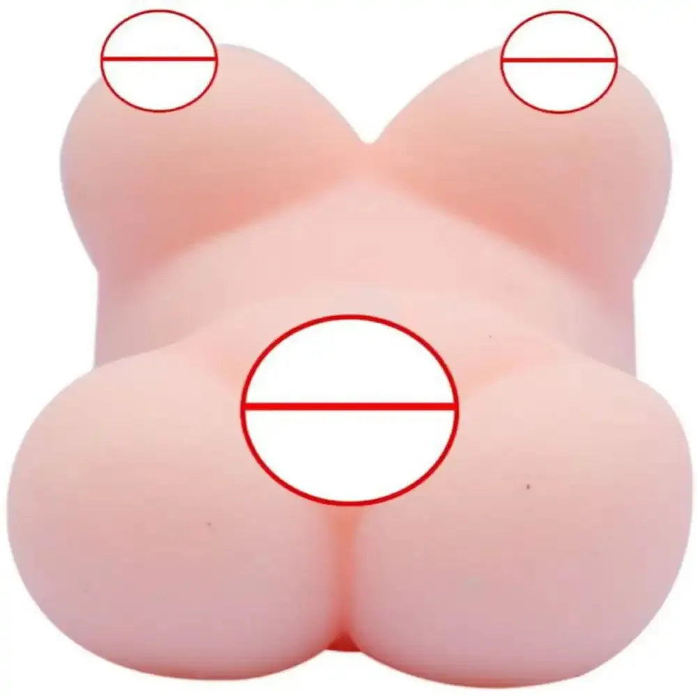Men's Silicone Doll Toy Massager – Soft Touch Reusable Personal Wellness Sleeve