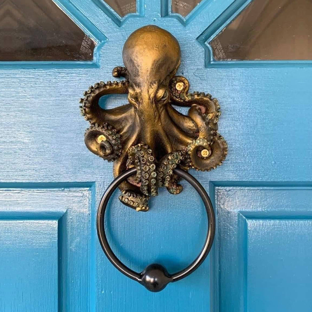 New Halloween Gift Decoration Cthulhu Octopus Skull Door Knocker - The Perfect Blend of Horror and Art