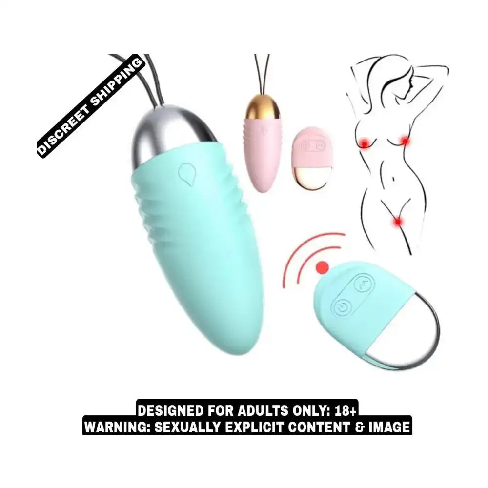 Wireless Remote Control USB Rechargeable Vibrating Egg Massager for Women