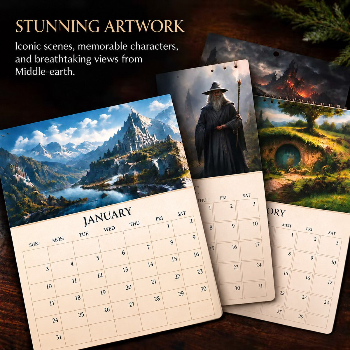 🧝📅 The Lord of the Rings 2027 Desk Calendar