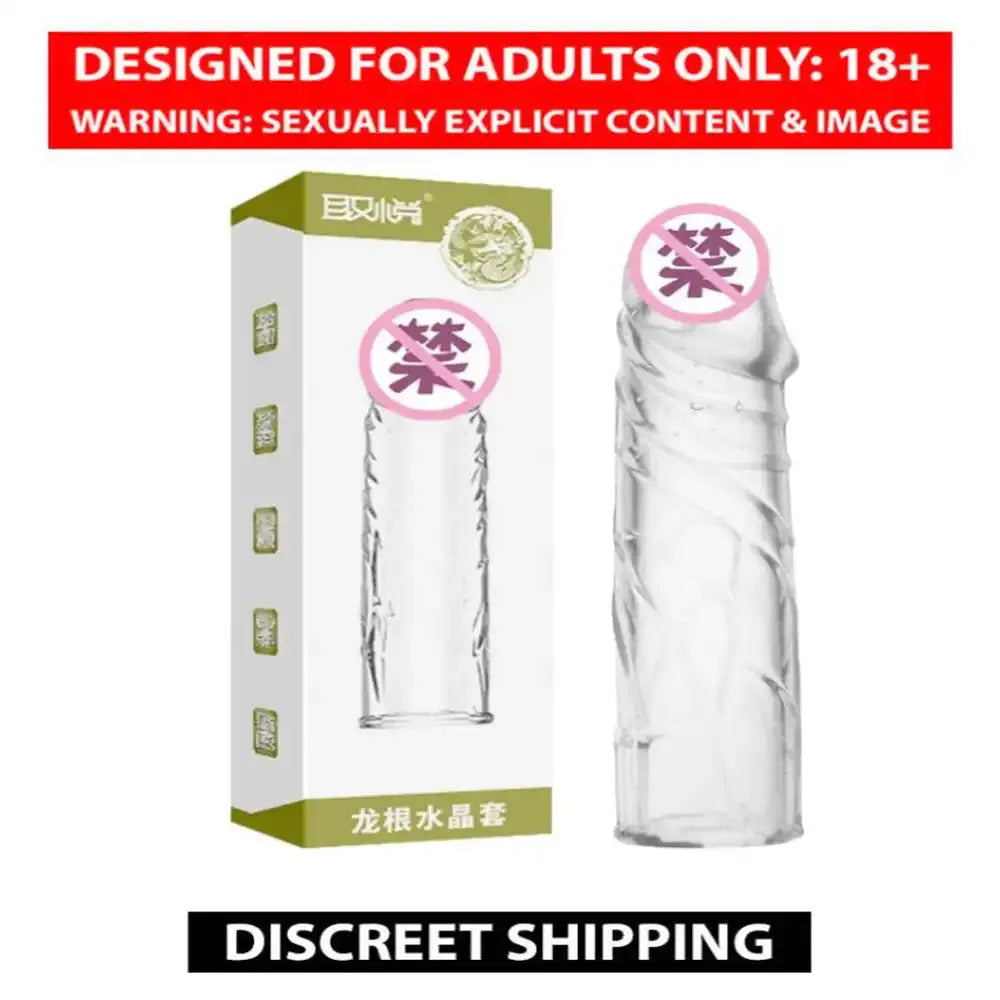 Soft Silicone Transparent Reusable Condom – Crystal Clear Wellness Sleeve