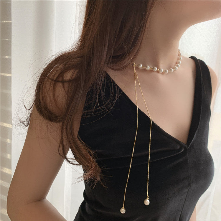 Thames Freshwater Pearl Necklace | 24k Gold Plated Copper