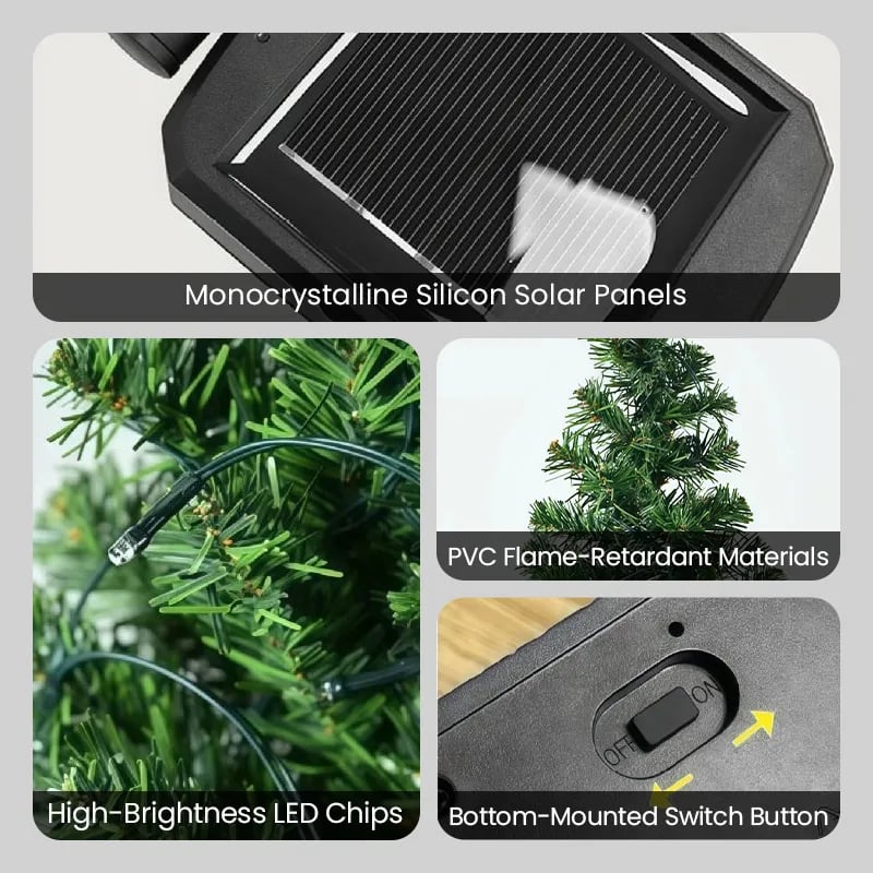 🌲❄️🎅Solar Christmas tree lights holiday decorations, outdoor courtyards, gardens, lawns, small path lights, atmosphere lights
