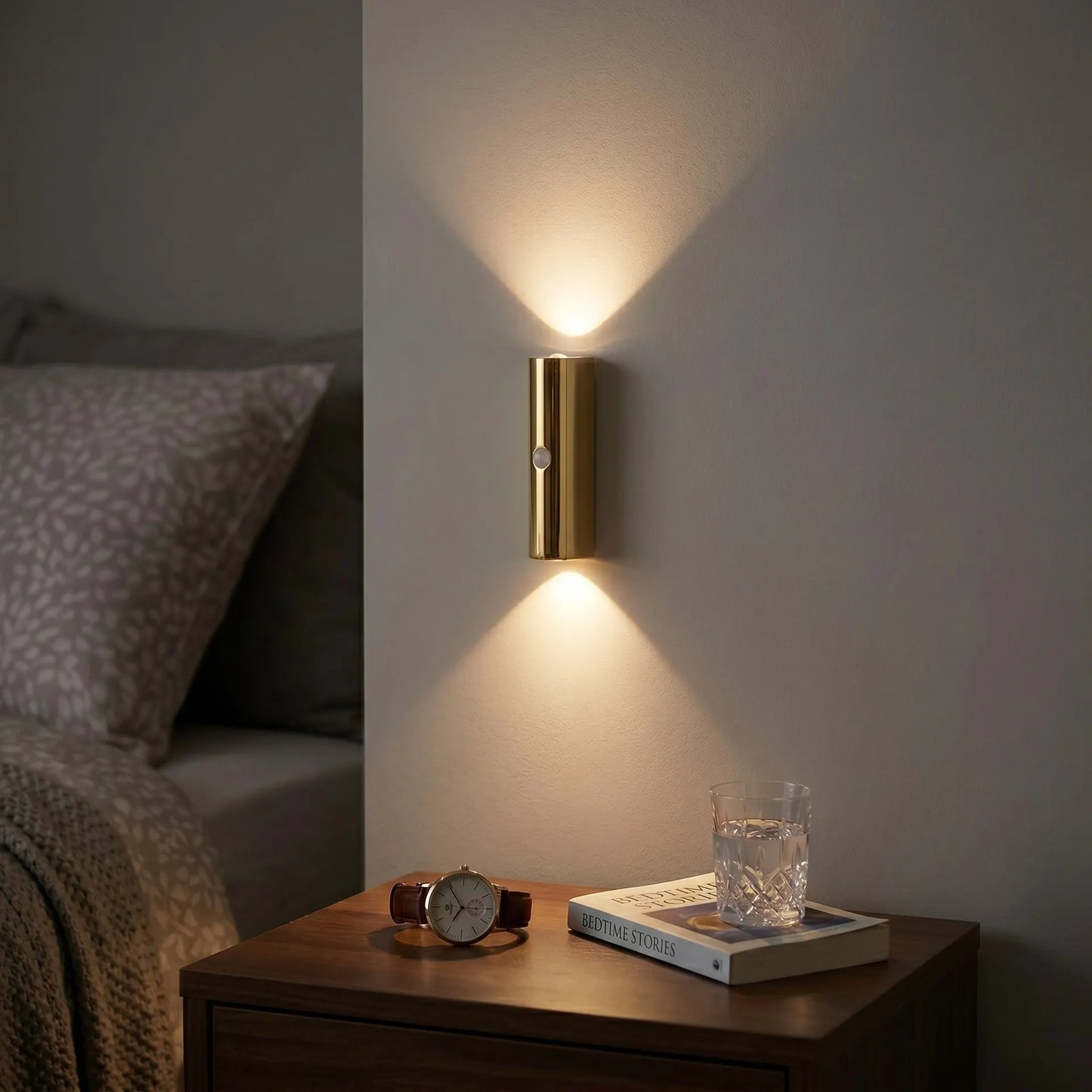 2 Pack Motion Sensor Wall Light, Rechargeable Wall Sconces