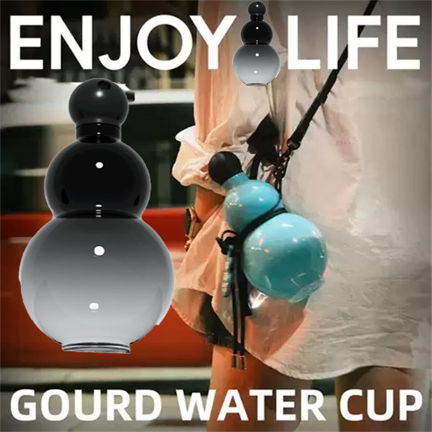 🔥Gourd Water Bottle 30oz Chinese Retro-Inspired