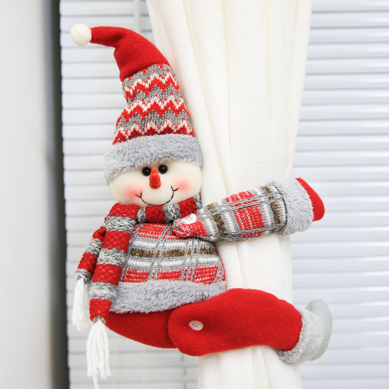 Christmas Decor Cartoon Doll Curtain Buckle