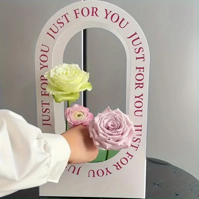 🌸Perfect decoration for wedding festivals-DIY paper box flower belt-handbag