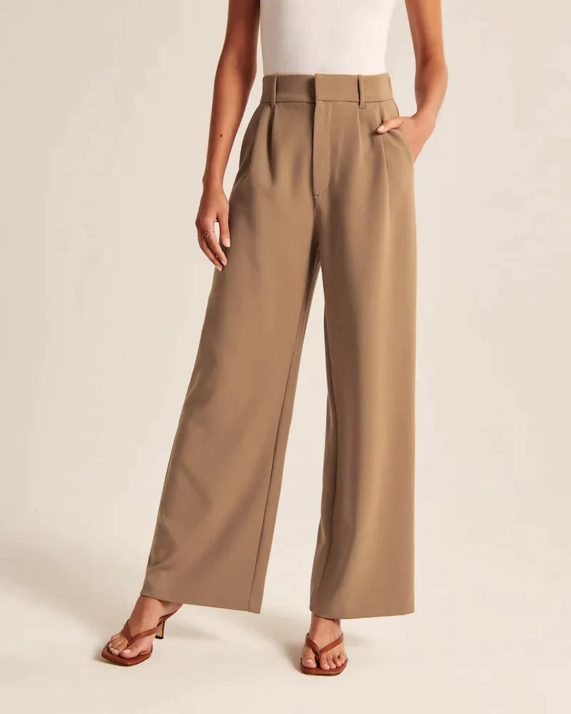 Wide-Leg Tailored Pants - Buy two and get free shipping!
