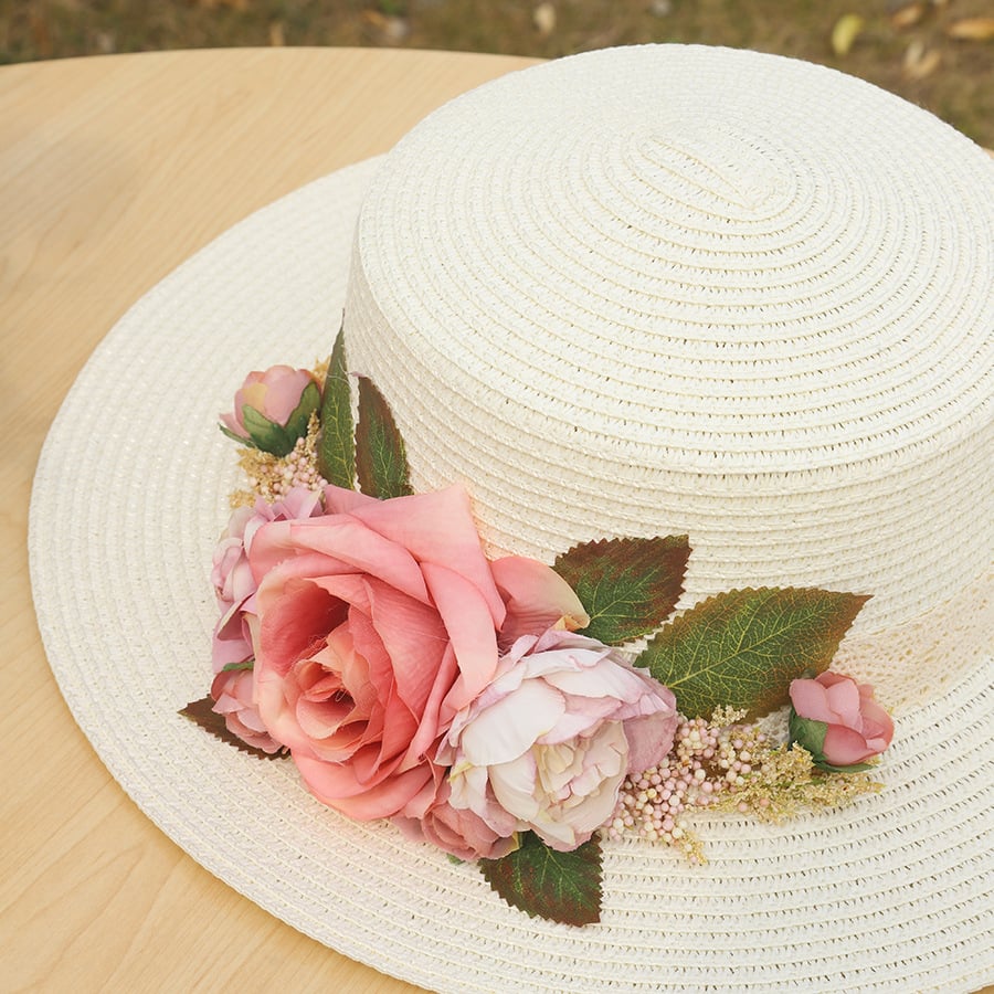 Handmade Woven Flower Straw Hat💥Buy 2 Get 10% OFF