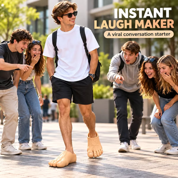 ⏳ Last Day 49% OFF – 👣 BigFoot™ Giant Feet Funny Slippers | Oversized 3D Novelty Slides for Home, Parties & Gag Gifts 😂