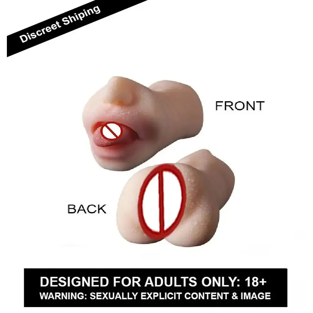 3D Dual-Entry Realistic Pocket Massager for Men – Soft Touch Personal Wellness Sleeve