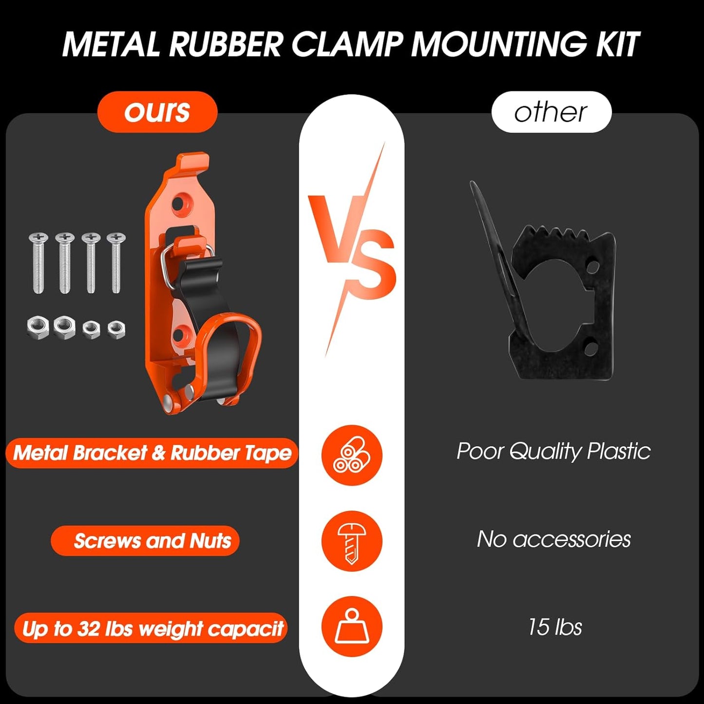🔥49% OFF - 🛠️ Heavy Duty Metal Rubber Shovel Mount Kit