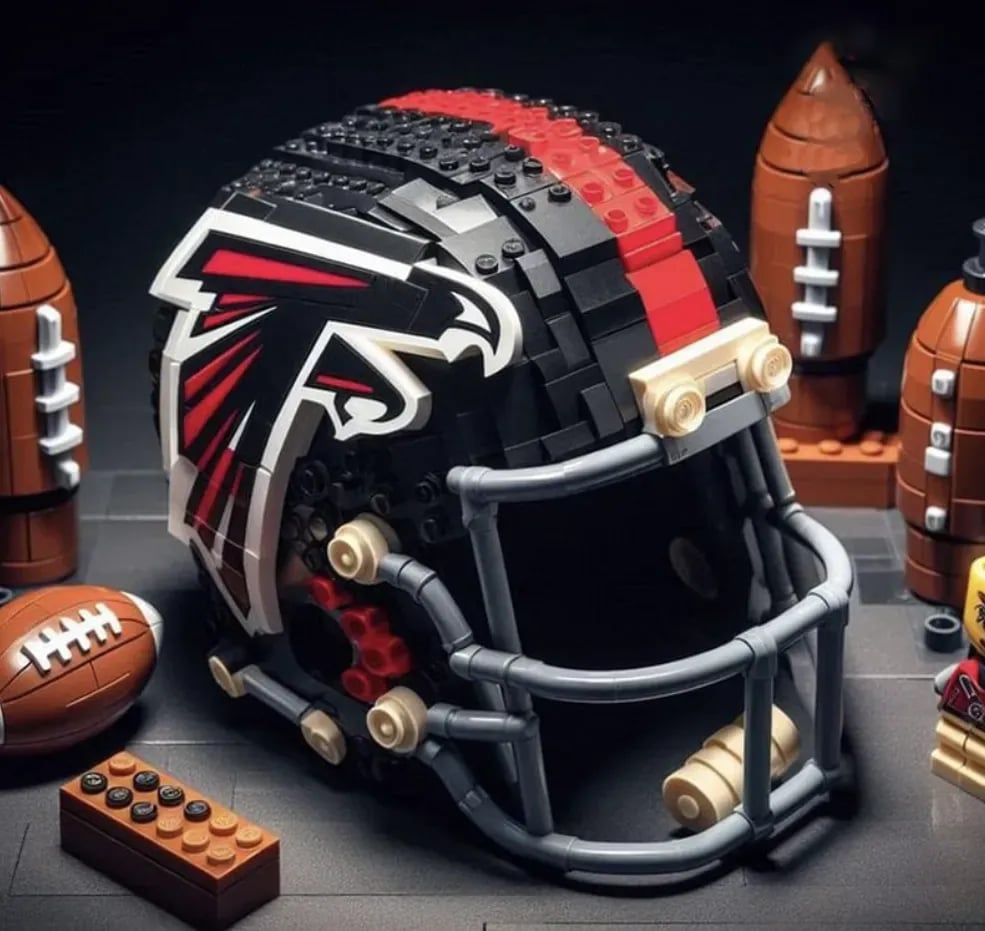 🏈 Building Block Football Helmet – 300+ Piece Collectible Construction Set