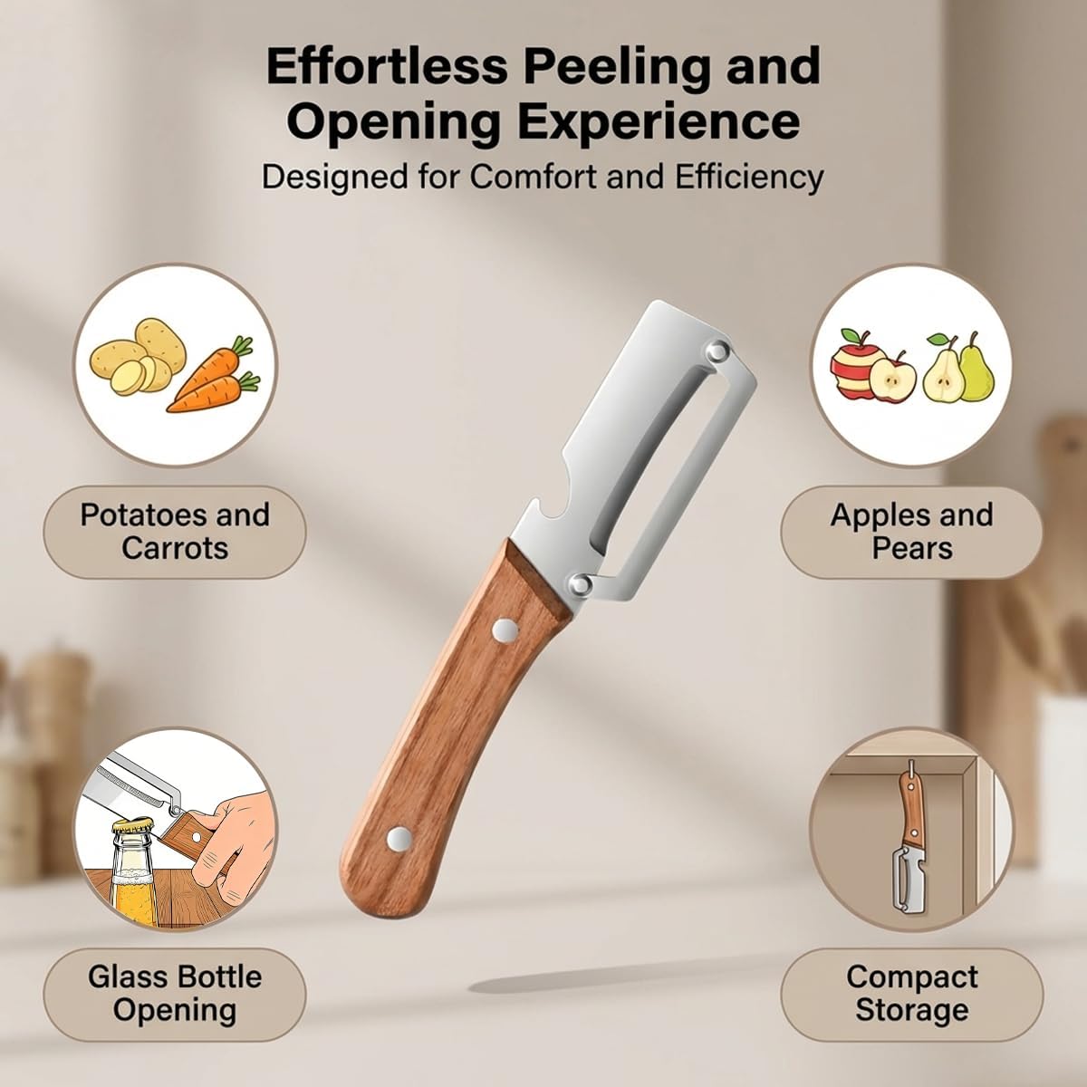 🍉Hot sale🍍New 2-in-1 Multifunctional Fruit & Vegetable Peeler🔪