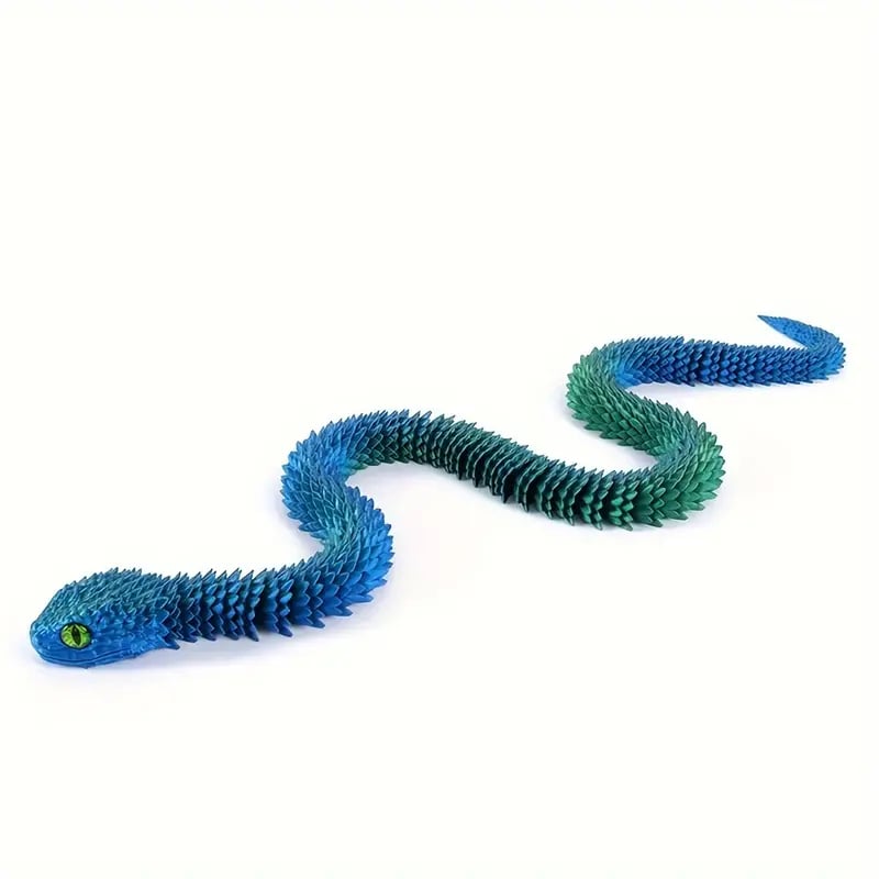 🐍3D Printed Multi-Joint Movable Snake Toy