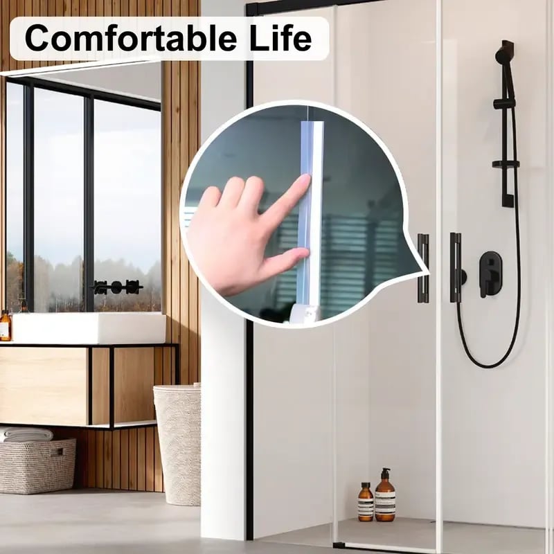 Silicone Door Weather Stripping Seal Strip, 5M/16.4FT Adhesive Door Bottom Draft Stopper for Doors and Windows