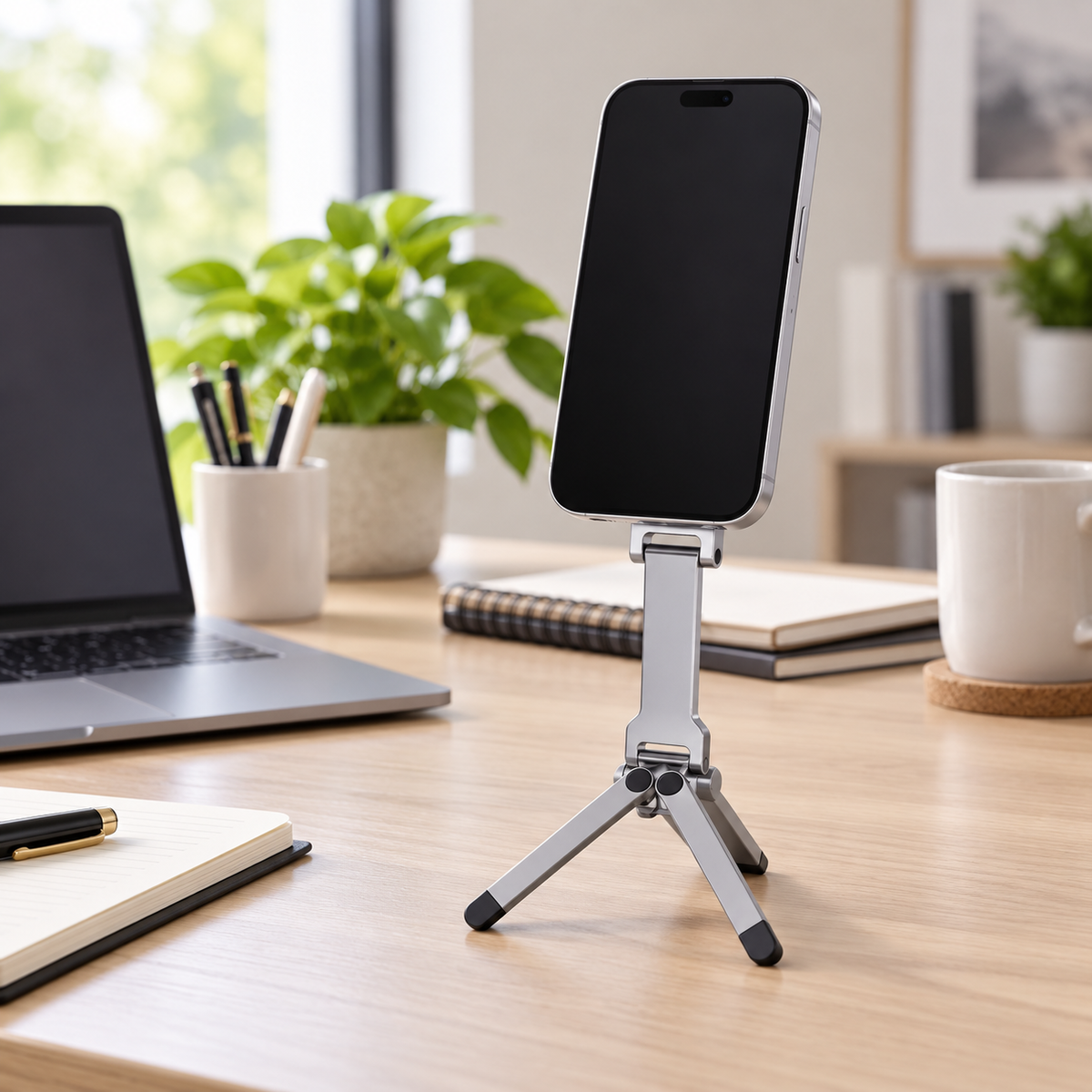 Foldable Magnetic Phone Tripod Stand